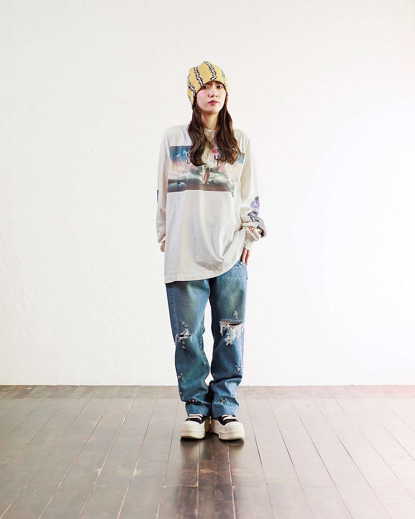 SAINT Mxxxxxx ANGEL Hoodie Navy _ FASCINATE Osaka Japan