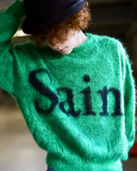 ©SAINT Mxxxxxx セントマイケル 23AW SAINT CREW NECK KNITスタイル