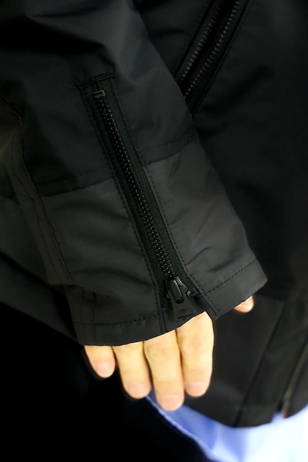 アイジュンヤワタナベマン 26SS THE NORTH FACE Wネーム ナイロンライダースジャケット(WQ-J914-100)BLACK☆3月20日(金)発売！