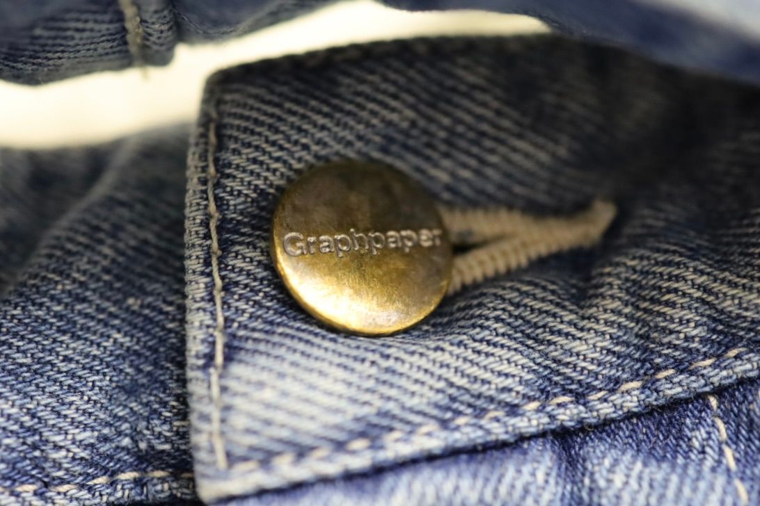 グラフペーパー Selvage Denim Belted Pants(GU261-40064LB)INDIGO_LIGHT FADE★1月24日(土)発売！