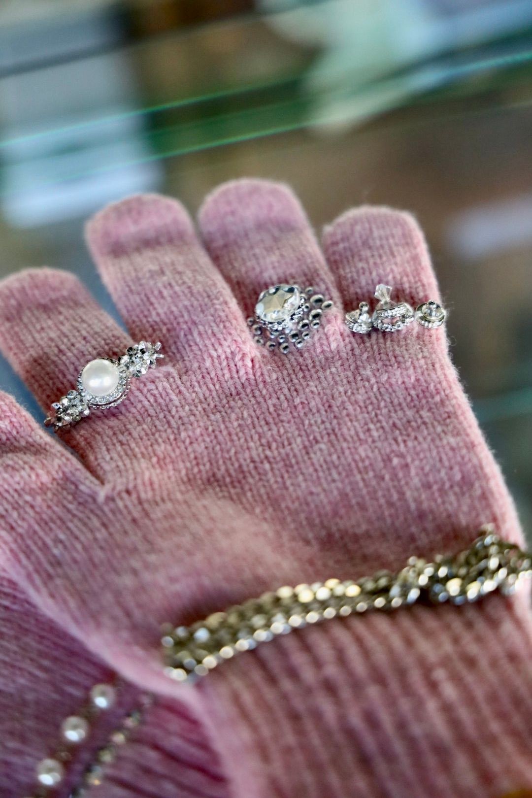 doublet ダブレット25AW KNIT GLOVES WITH RINGS (25AW88GV05) PINK★9月13日(土)発売！
