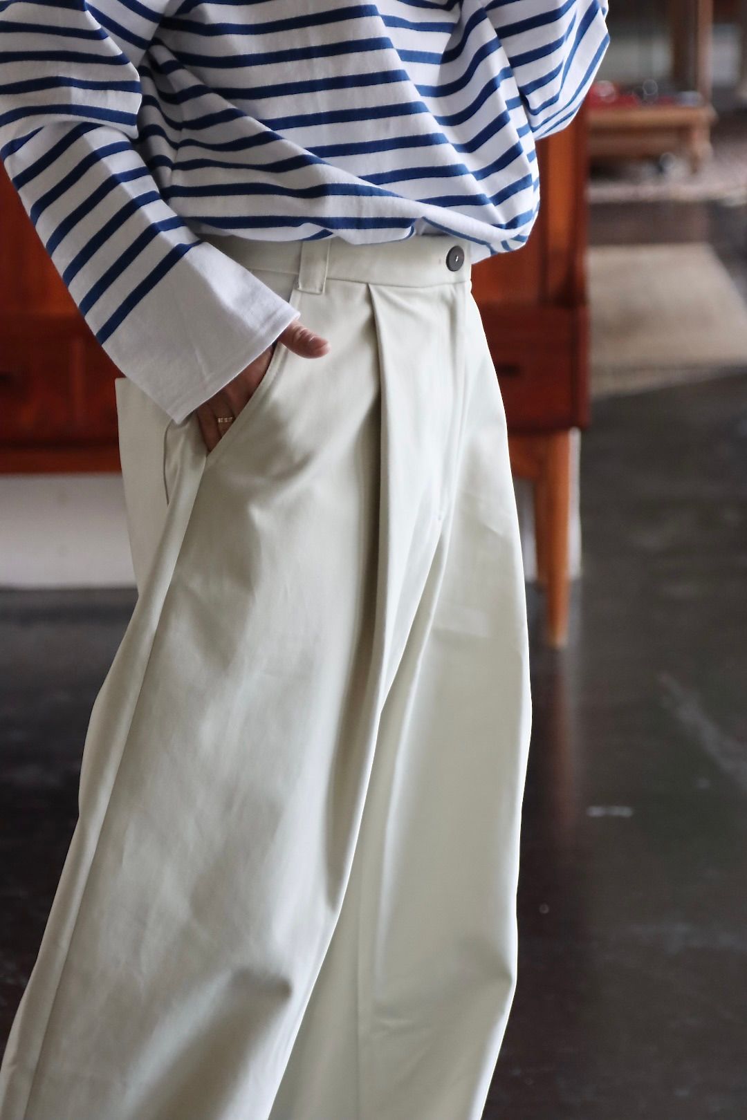 STUDIO NICHOLSON 22SS DEEP PLEAT VOLUME PANTS style.2022.3.9.