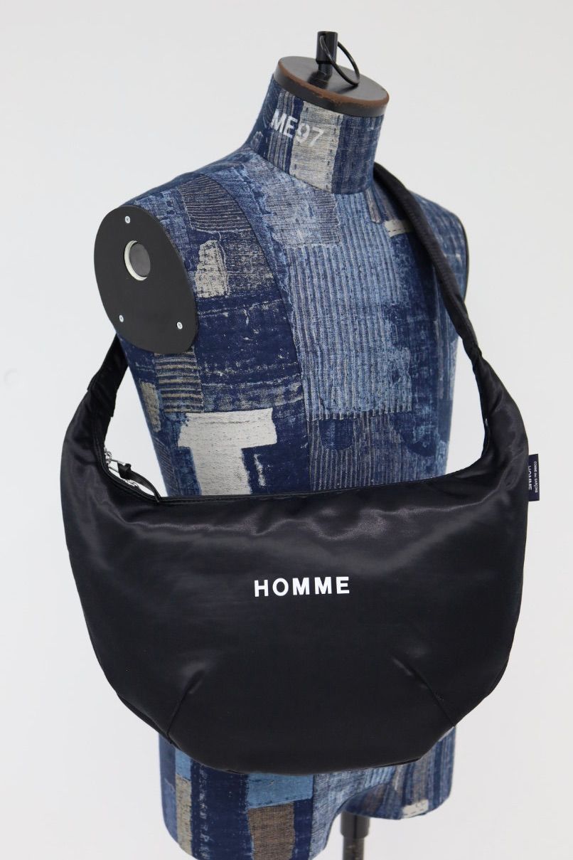 コムデギャルソンオム HOMMEロゴ限定綿ナイロンショルダーバッグ(HP-K206-051)BLACK☆12月13日(土)新作発売！
