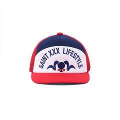 セントマイケル 26AW LIFE STYLE_MESH CAP(SM-MK1-0000-077)NAVY/RED☆7月6日(月)発売！