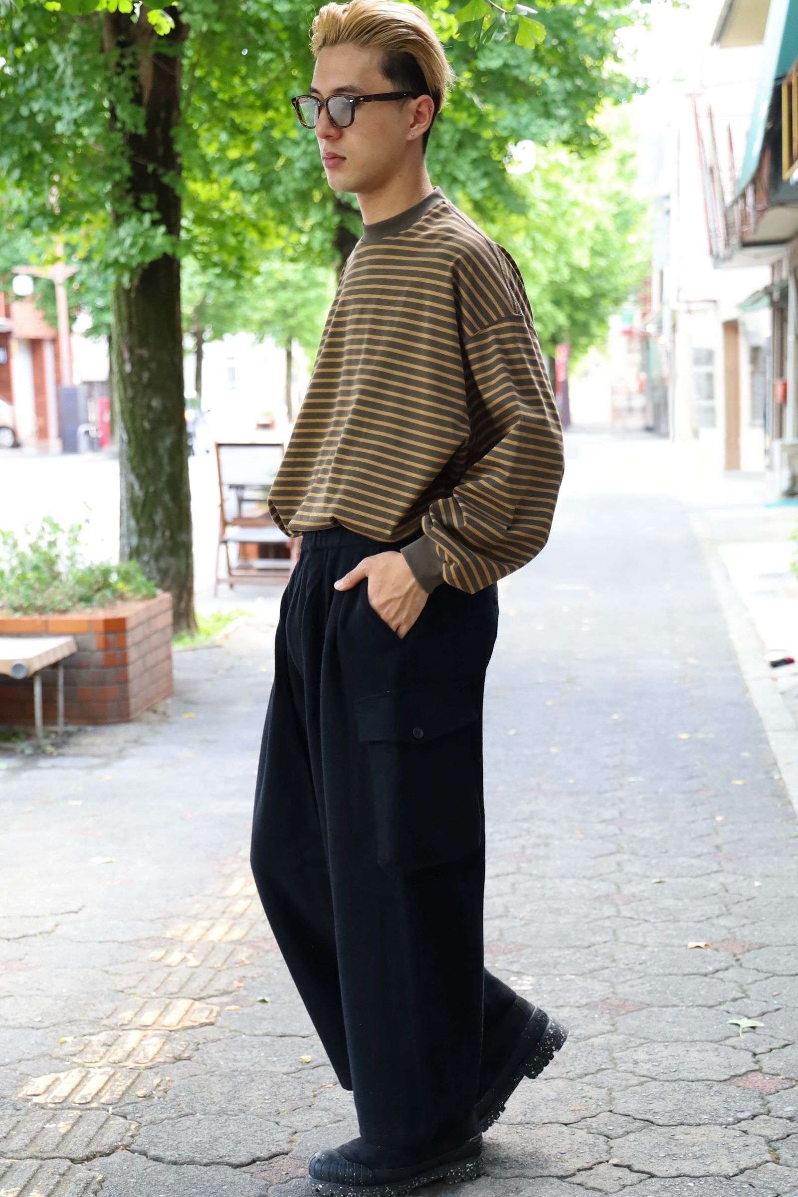 is-ness - イズネス24AW WOOL 6PK EZ PANTS(24AW_28_1006AWPTWOOL01)BLACK | mark