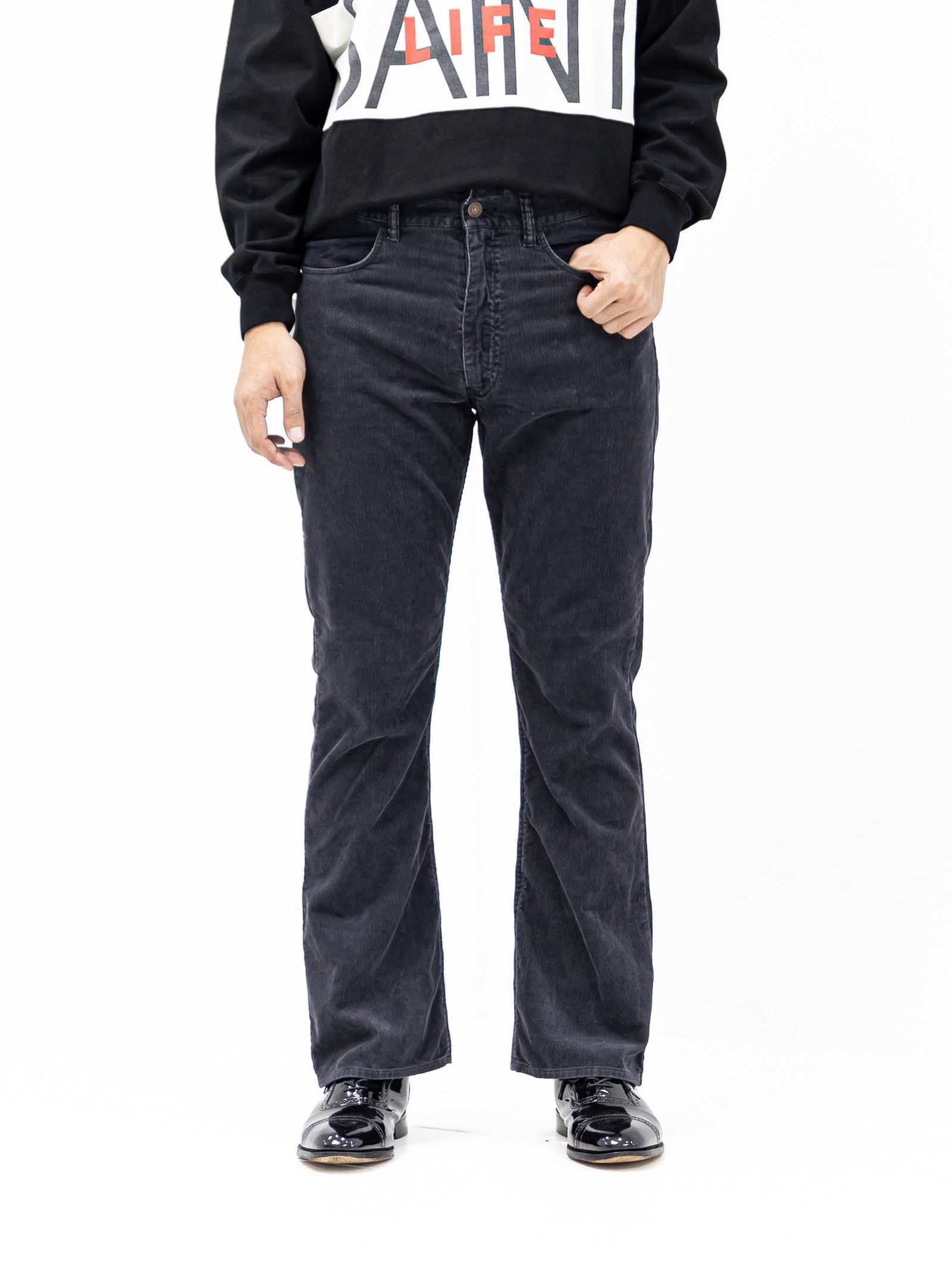 セントマイケル 26AW CORDUROY FLARE PANTS (SM-MK1-0000-069) BLACK☆9月19日(土)発売！