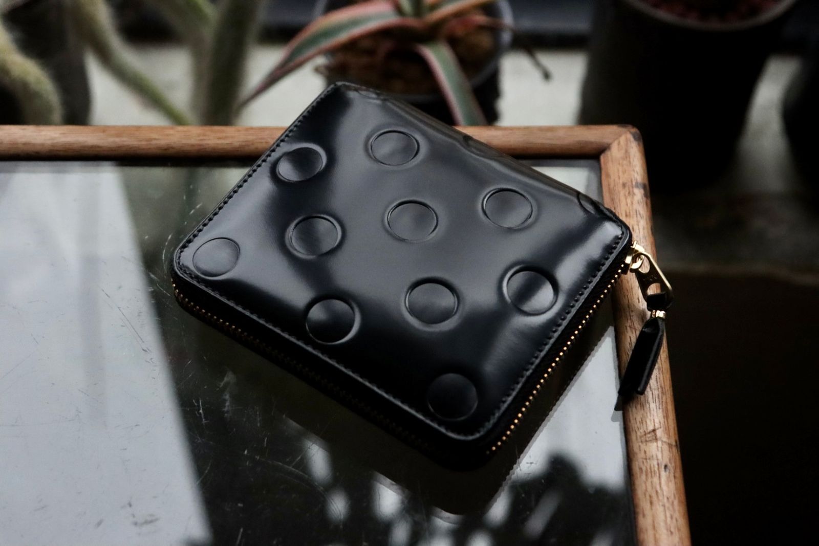 Wallet COMME des GARCONS - ウォレットコムデギャルソン二つ折りZIP ...