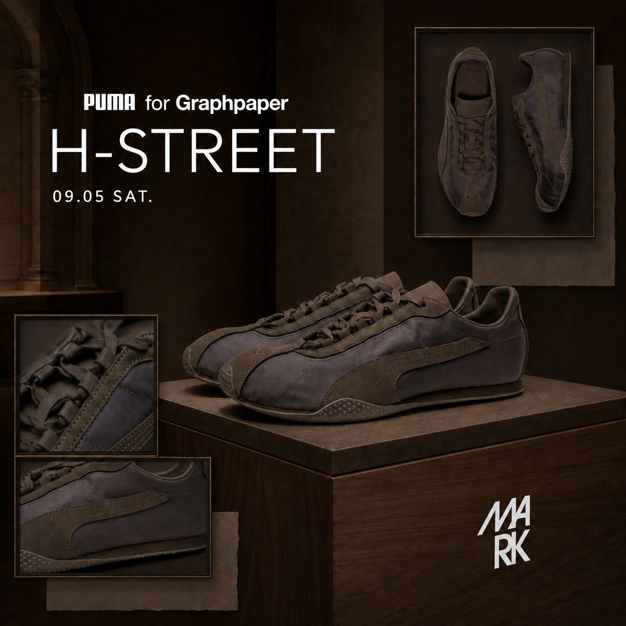 グラフペーパー PUMA for Graphpaper H-STREET(GU263-90500)BROWN☆9月5日(土)発売！