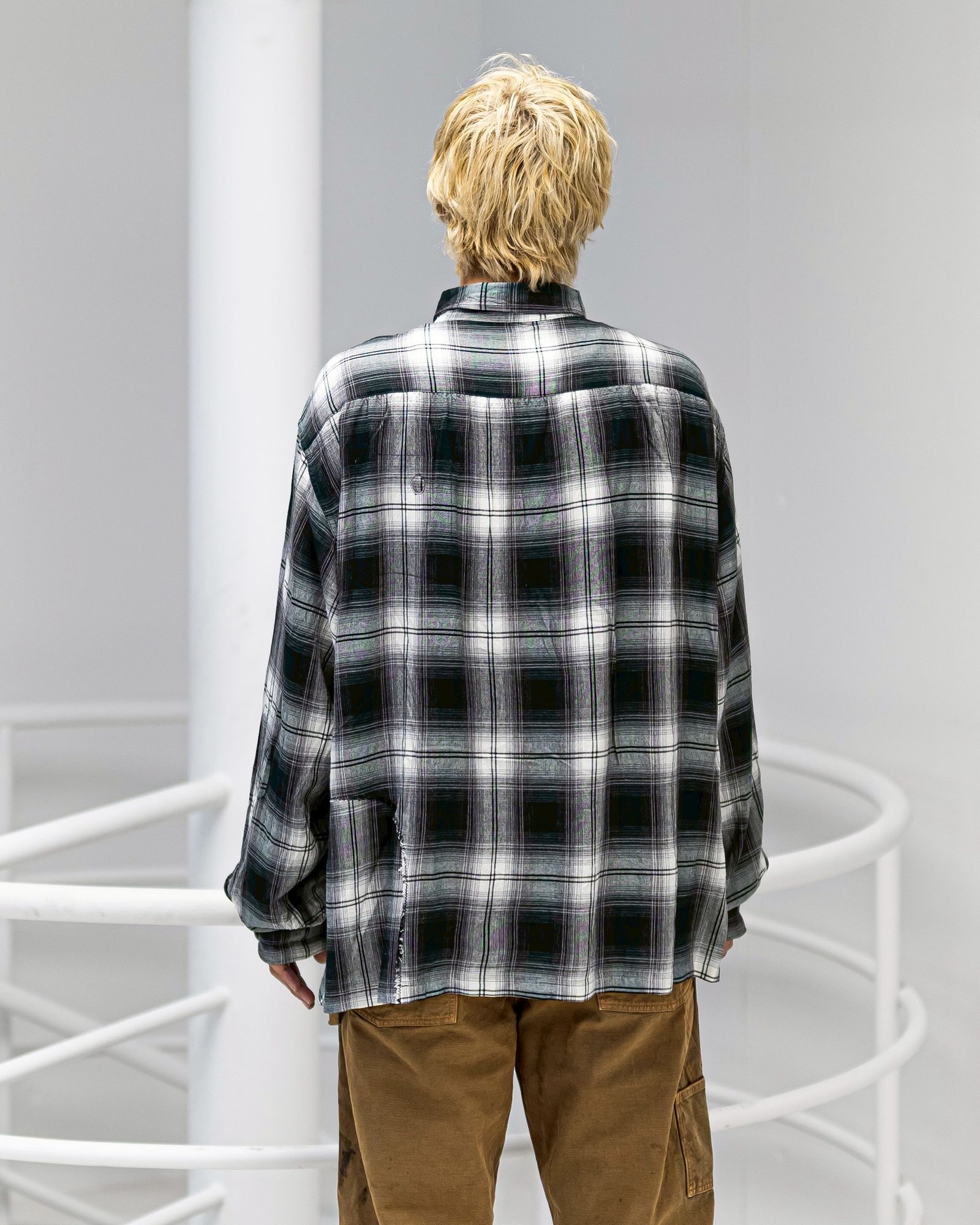 BOWWOW REMADE RAYON PLAID SHIRT AGED 新作発売！