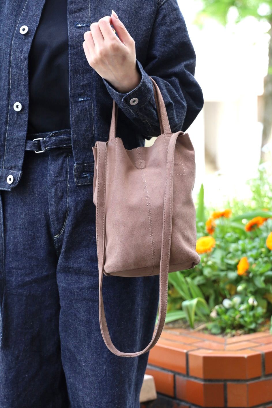 Morphee / モルフェトートバッグ【SHORT】2WAY SMALL TOTE OIL SUEDE(SS-OEP) ELEPHANT☆再入荷しました！