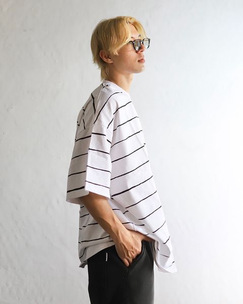 Stripes For Creative 24SS エスエフシー WIDE SIDE STRIPE TEE style 2024.3.28