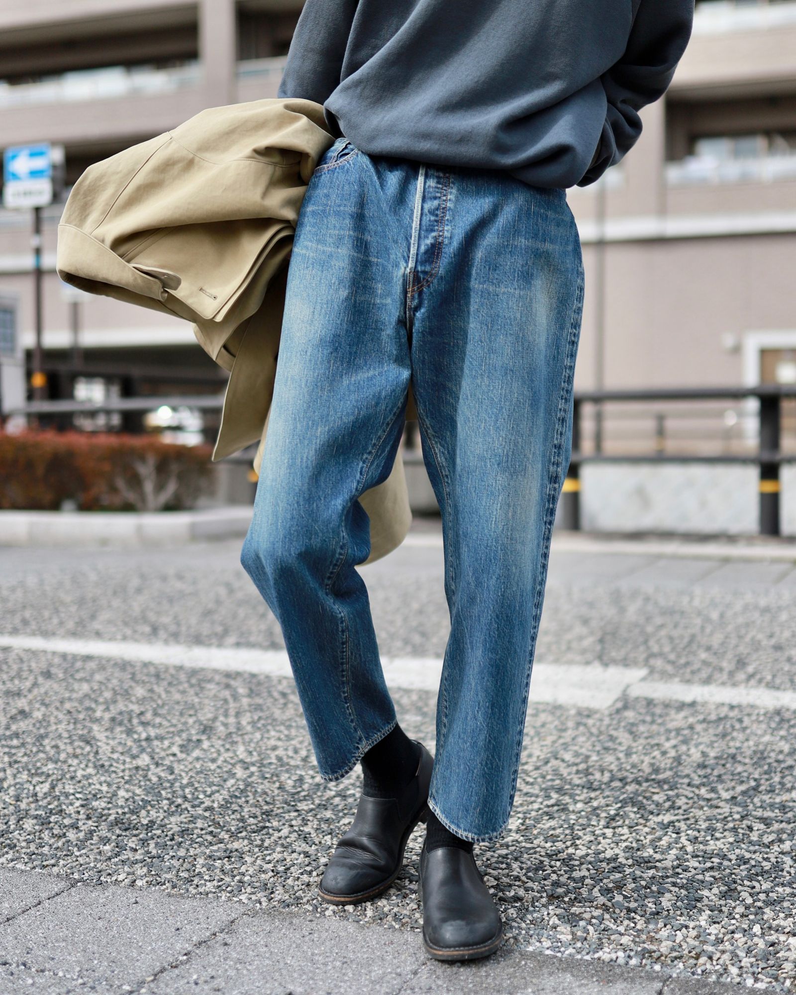 A.PRESSE Motorcycle Half Coatスタイル