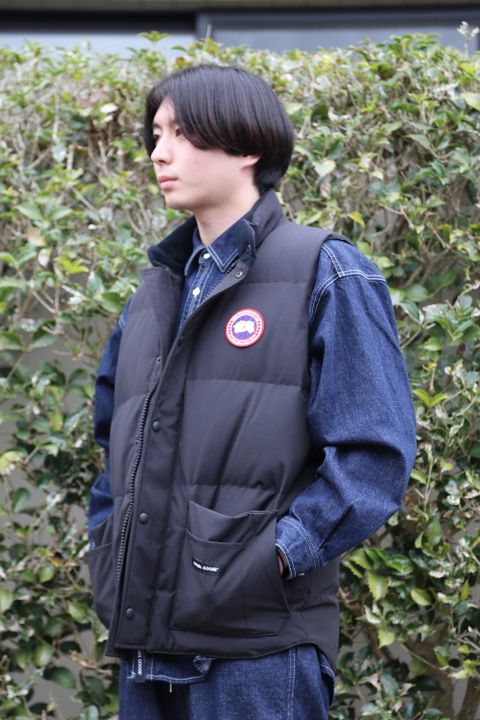 CANADA GOOSE  FREE STYLE CREW VEST"BLACK"style.2020.12.27.