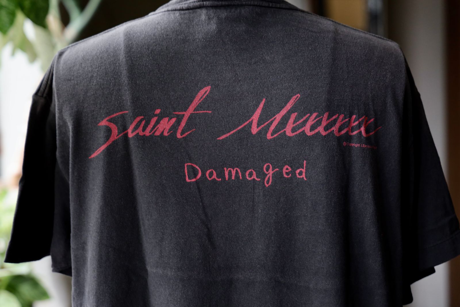 **完売必至** セントマイケル SS TEE / DAMAGED BLACK SAINT MICHAEL/セントマイケル/SS TEE DAMAGED BLACK | ROYAL