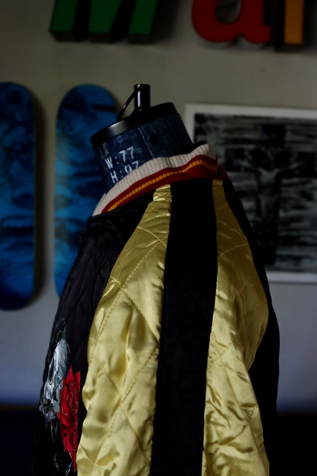 セントマイケル×WILDSIDE YOHJI YAMAMOTO SKULL SUKA JACKET(SM-A23-0000-C26)BLACK