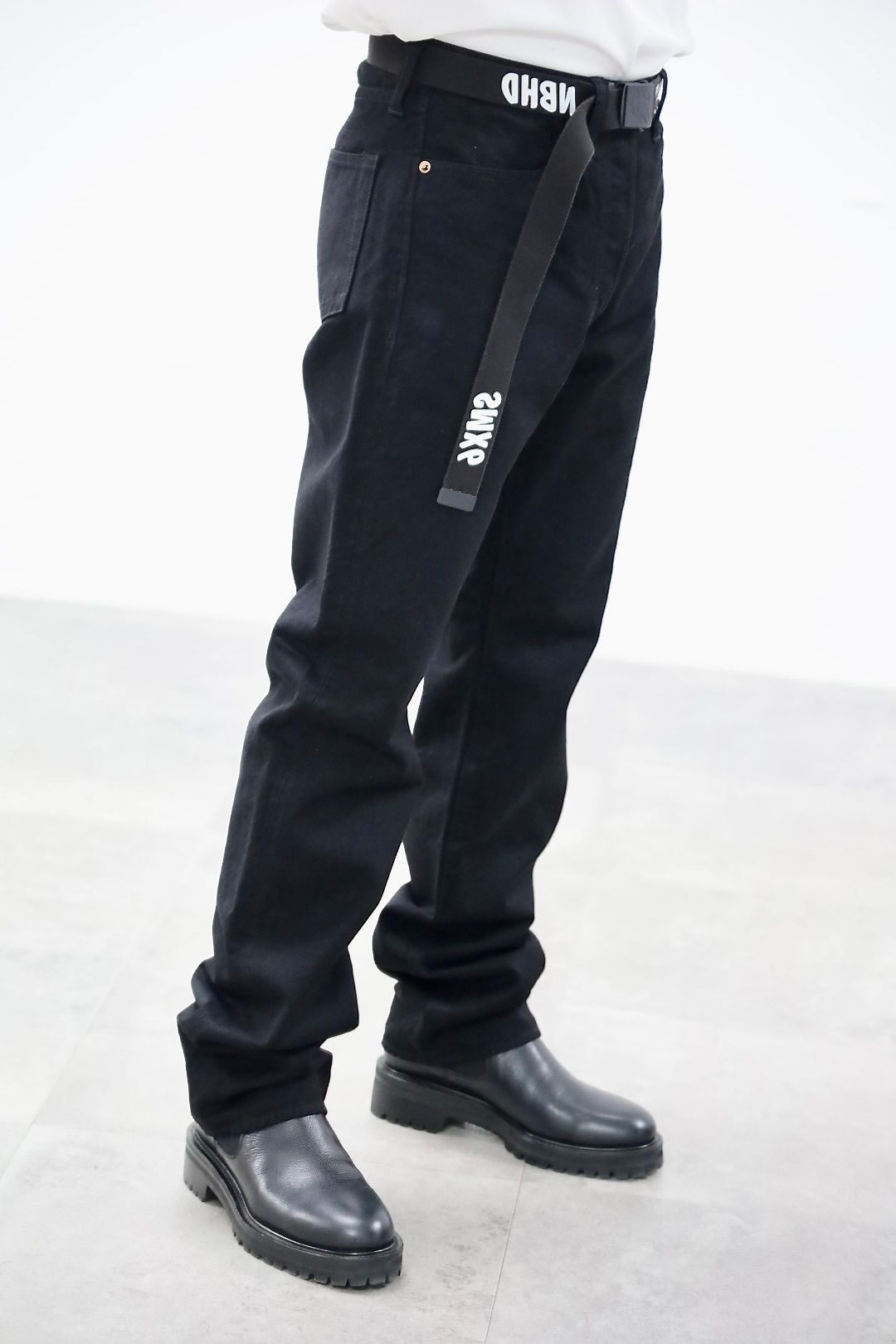 セントマイケル 26SS BLACK DENIM PANTS/STRAIGHT (SM-MK8-0000-077)