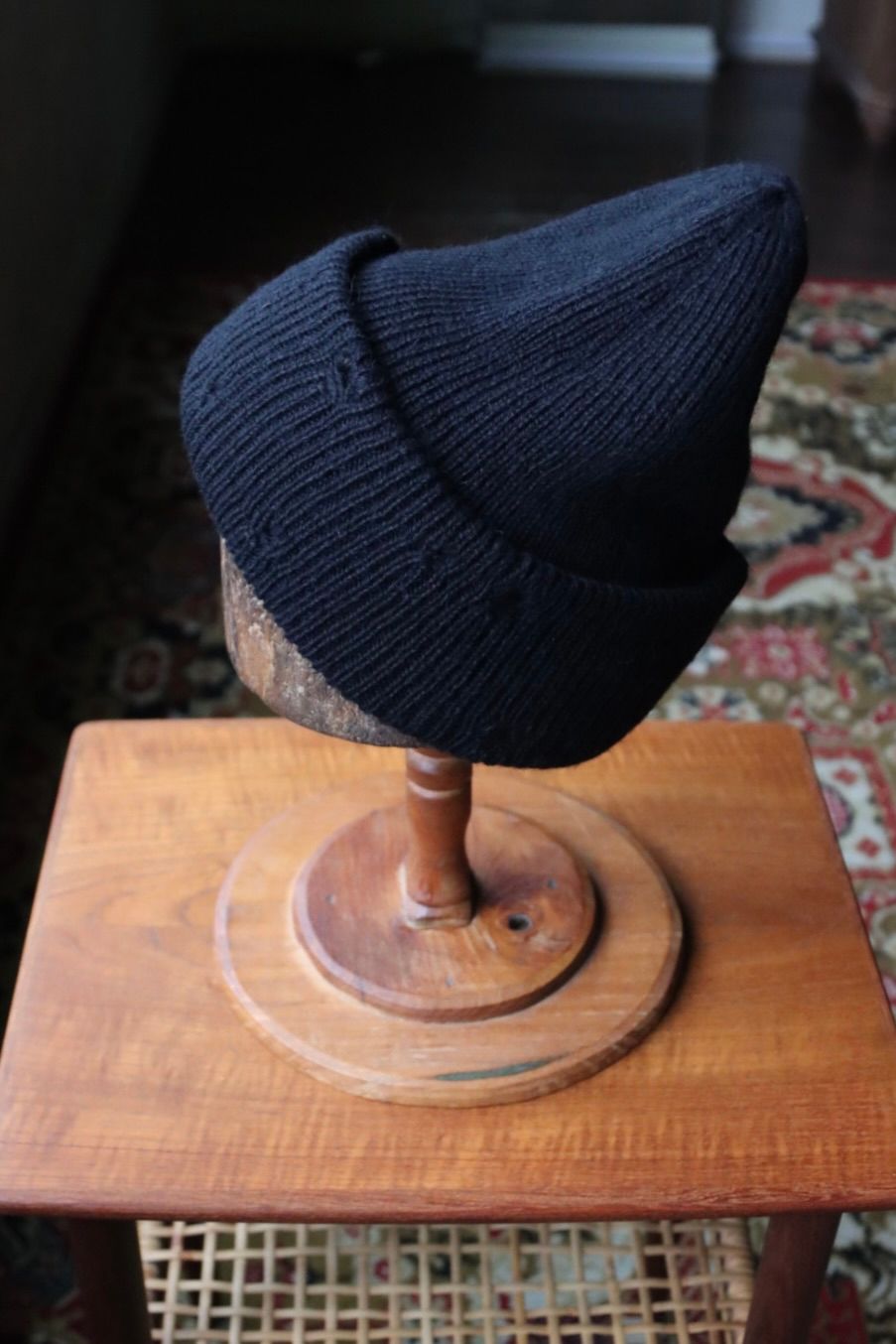 ワイズフォーメン DAMAGED KNIT CAP (ML-H01-160)BLACK☆新作発売！