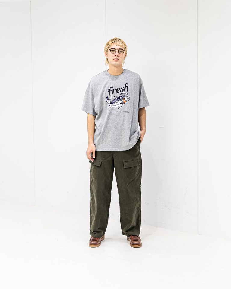 FreshService CORPORATE PRINTED S/S TEE "FISH" (H.GRAY) 新作発売！