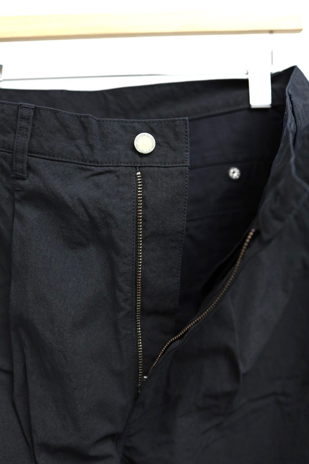 コムデギャルソンオム26SS ナイロンオックス製品染ワークパンツ(HQ-P003-051)BLACK☆2月6日(金)発売！