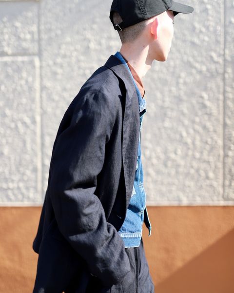A.PRESSE 23SS Double Breasted Jacketヘリンボーンスタイル