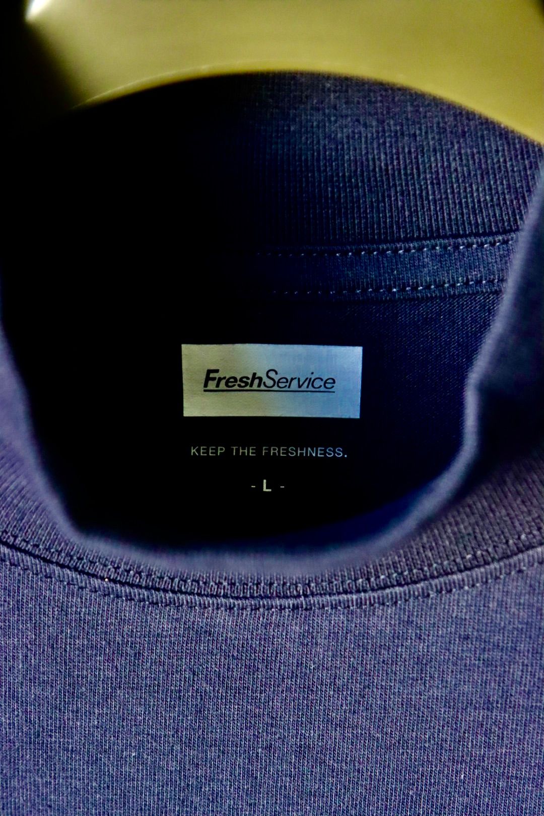フレッシュサービス 2-PACK CORPORATE L/S MOCK NECK TEE (NAVY)
