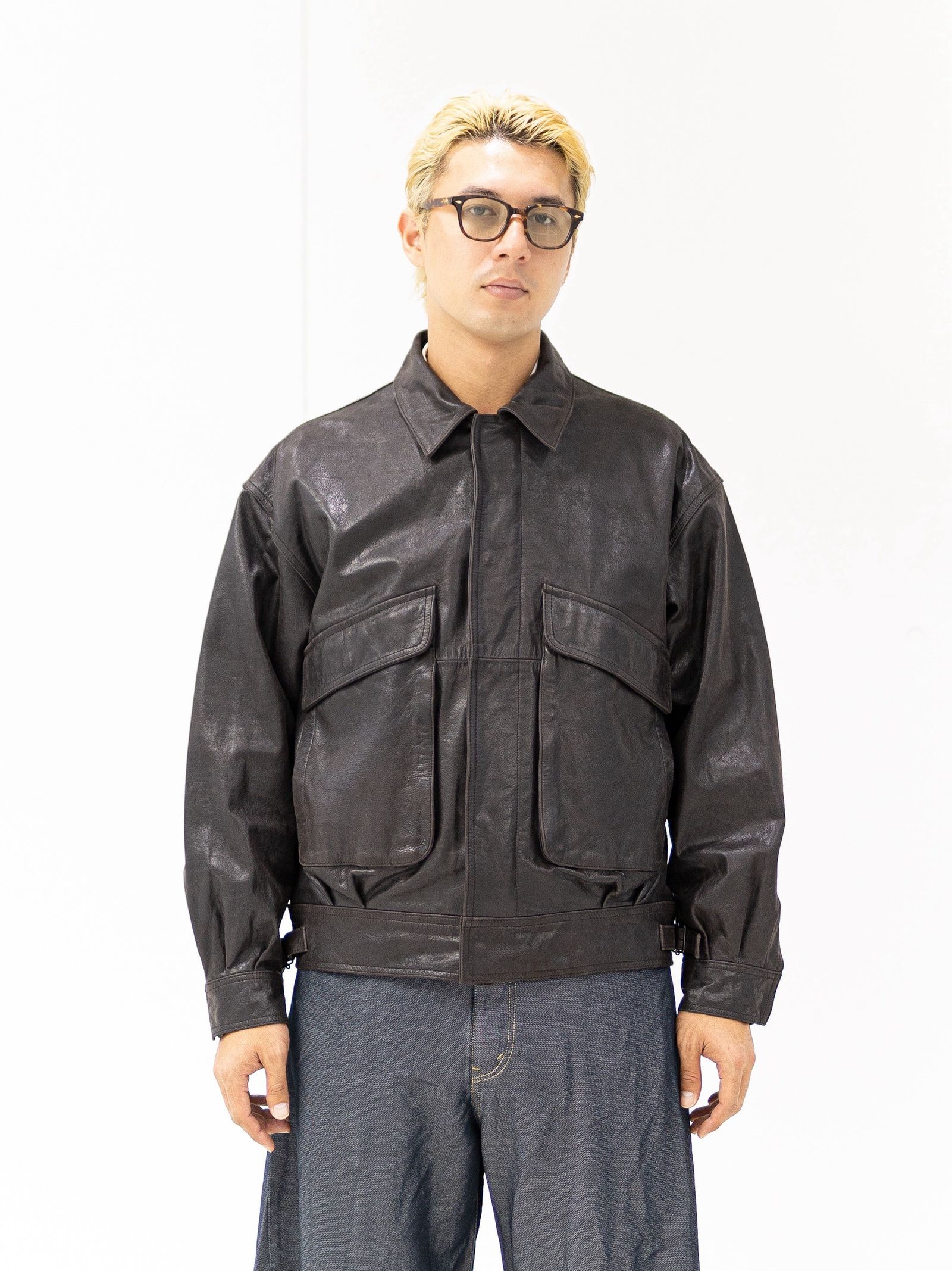 YOKE Leather Flight Jacket MARKスタイル