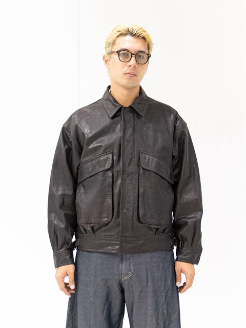 YOKE Leather Flight Jacket MARKスタイル