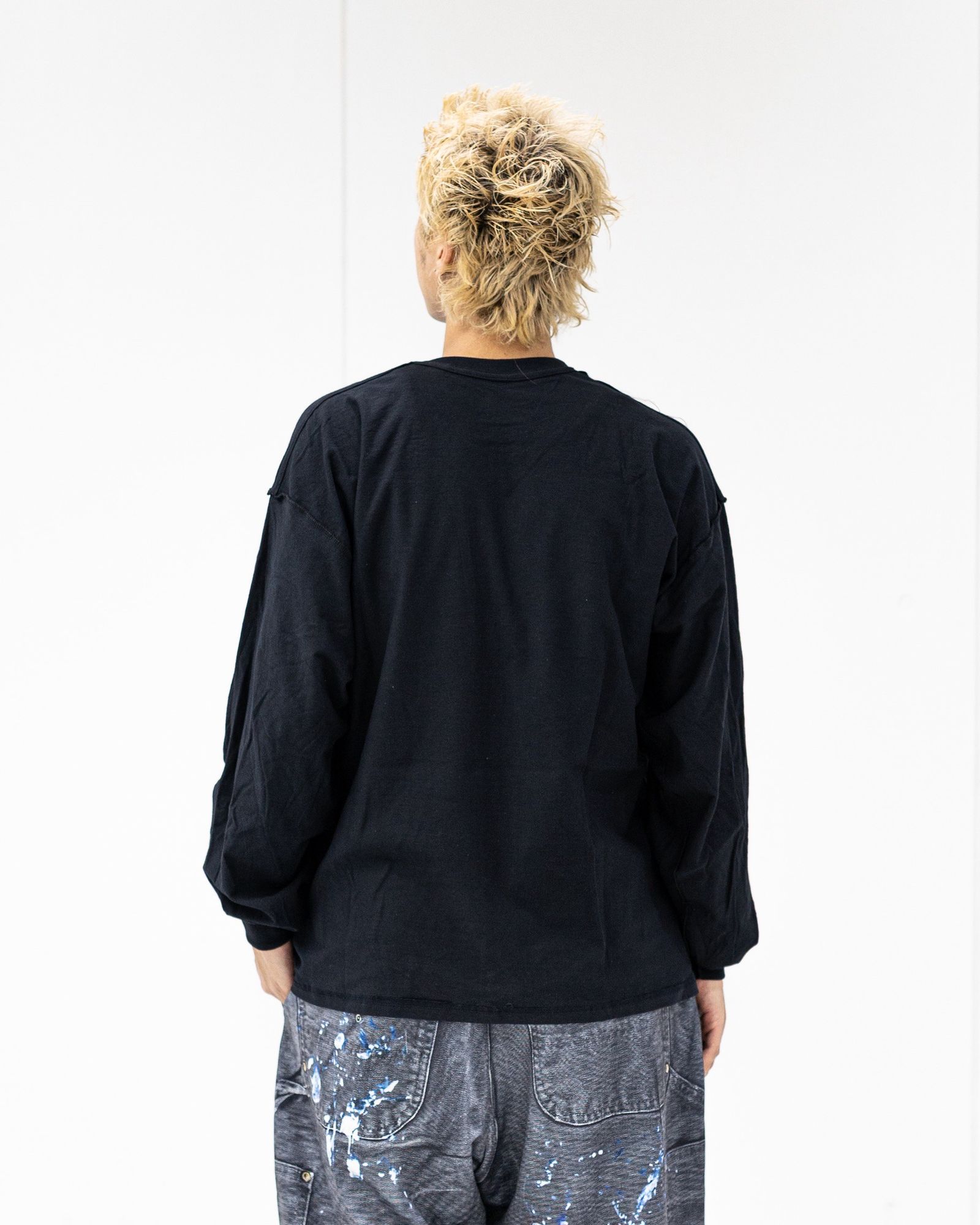 イズネスミュージック 26SS RAP LONG SLEEVE T-SHIRTS(ISNESS MUSIC×DJ SHOTA)(IMP7_16_RAPL/ST01)BLACK☆新作発売！