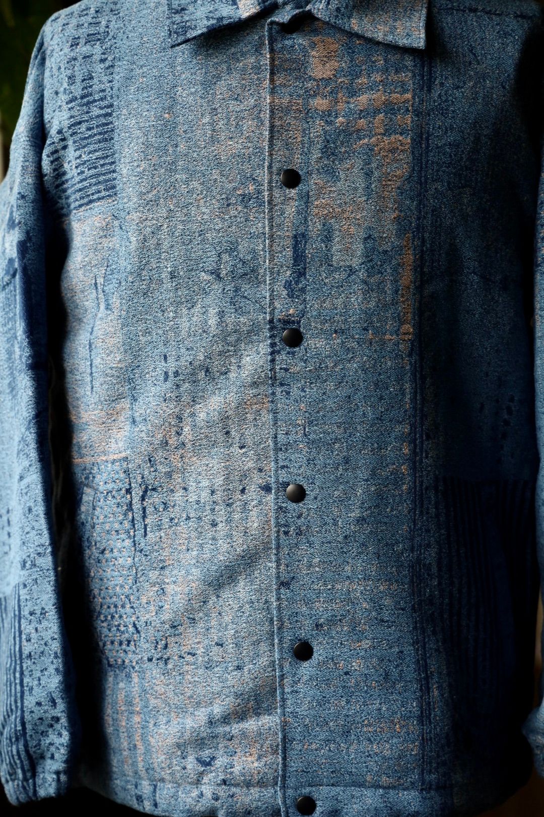 ファンダメンタル デニムシャツ BORO JAQUARD COACH 3YR WASH(FA25JK47U)INDIGO☆新作発売！