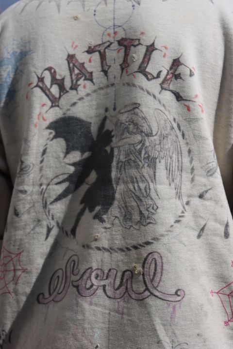 Saint Mxxxxxx × Dr.Wooコラボフーディーstyle.