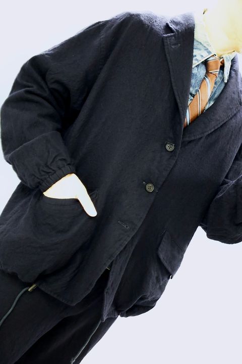 COMME des GARCONS HOMME ウールサージ製品縮絨3Bジャケットセットアップ"NAVY"スタイル2025.10.5.