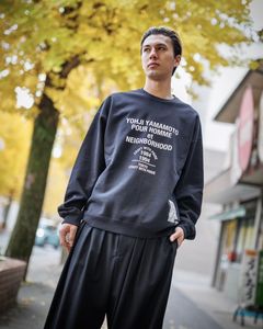 yohji yamamoto x NEIGHBORHOOD SWEAT SHIRT LS (BLACK)スタイル