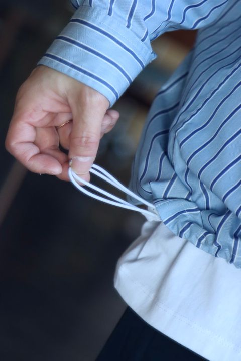 FreshService CORPORATE STRIPE ANORAK SHIRTスタイル