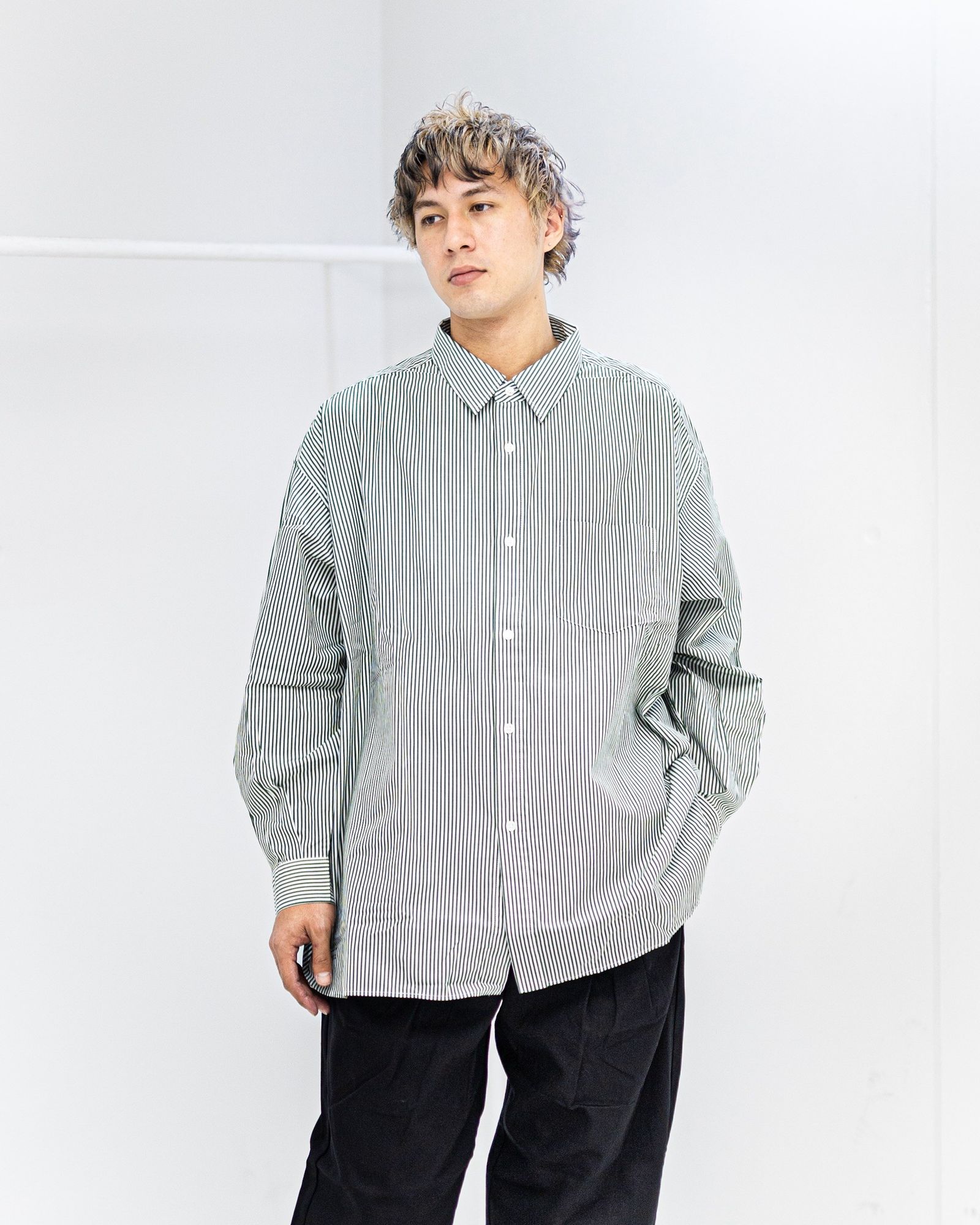 FreshService - フレッシュサービス CORPORATE UNIFORM L/S SHIRT(BLUE