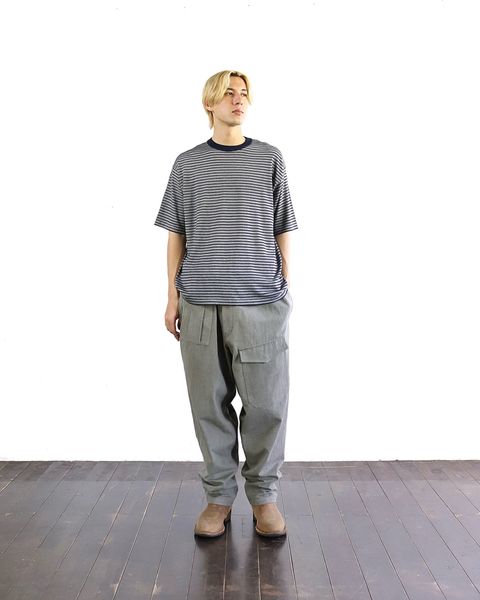 A.PRESSE 24SS High Gauge S/S Striped T-Shirt style 2024.4.13