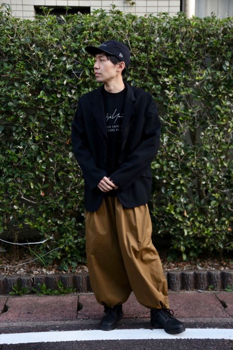 Yohji Yamamoto FW20 半袖 コットン Tシャツ シグネチャーロゴ パリ "BLACK"Style.2020.11.7.