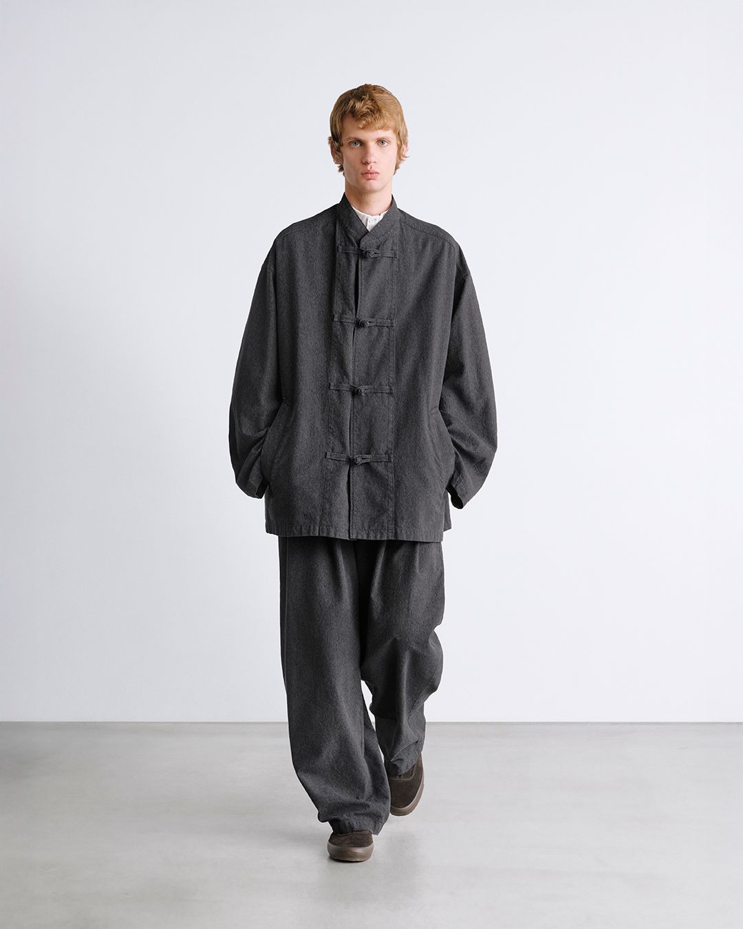 Graphpaper 26SS Sulfur Dyed Gabardine Kung-Fu Jacket(GM261-30200)GRAY☆2月14日(土)発売！