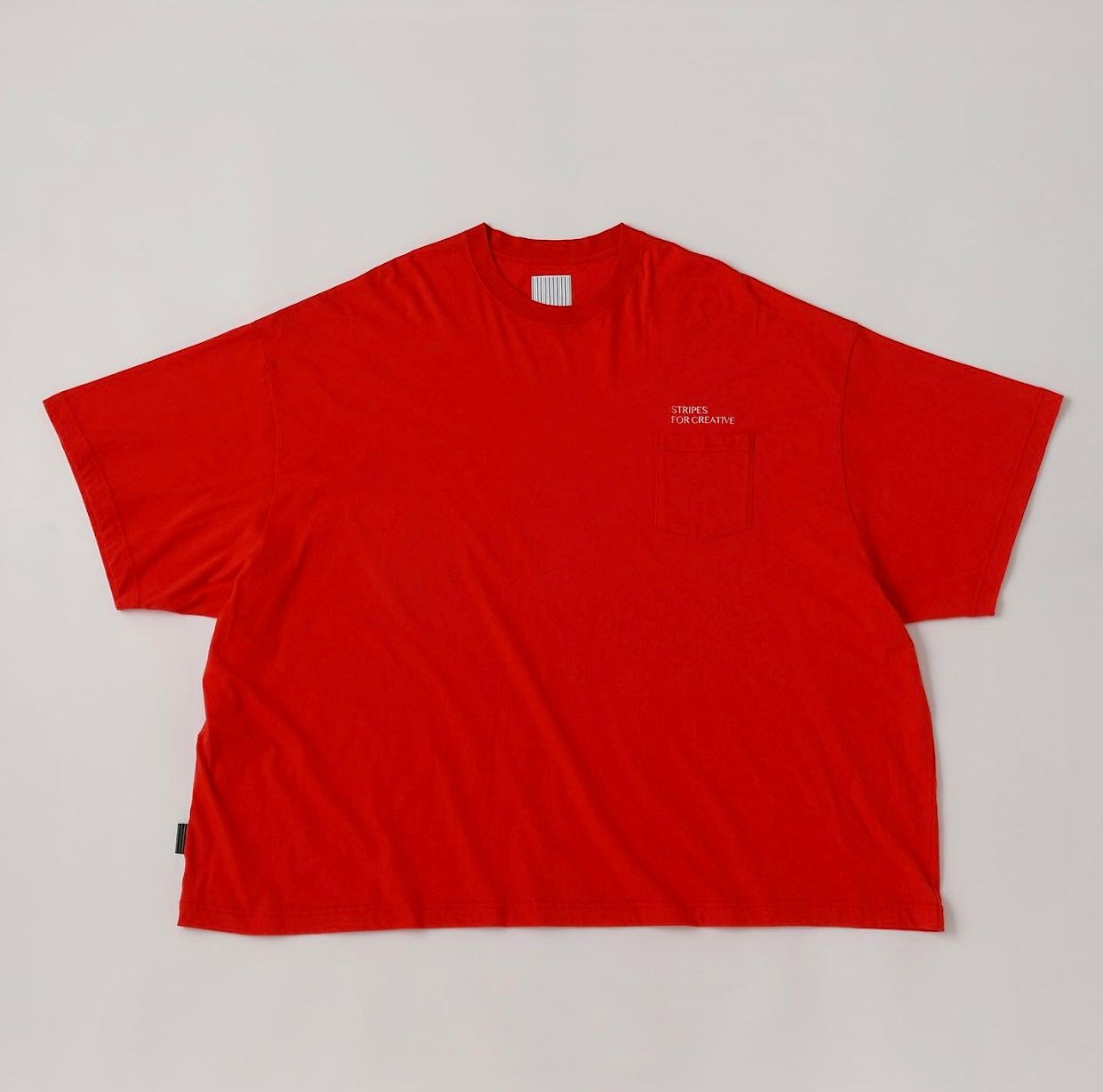 S.F.C 25SS エスエフシー SUPER BIG FLAT POCKET TEE(SFCSS25CS16)RED