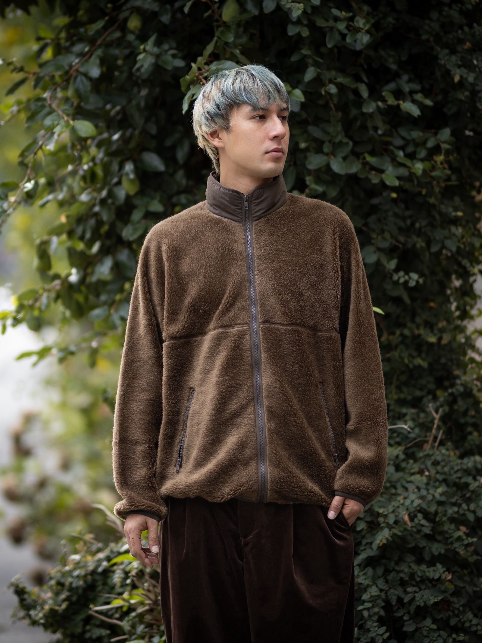 Graphpaper Wool Boa Zip-Up Blouson MARK STYLE