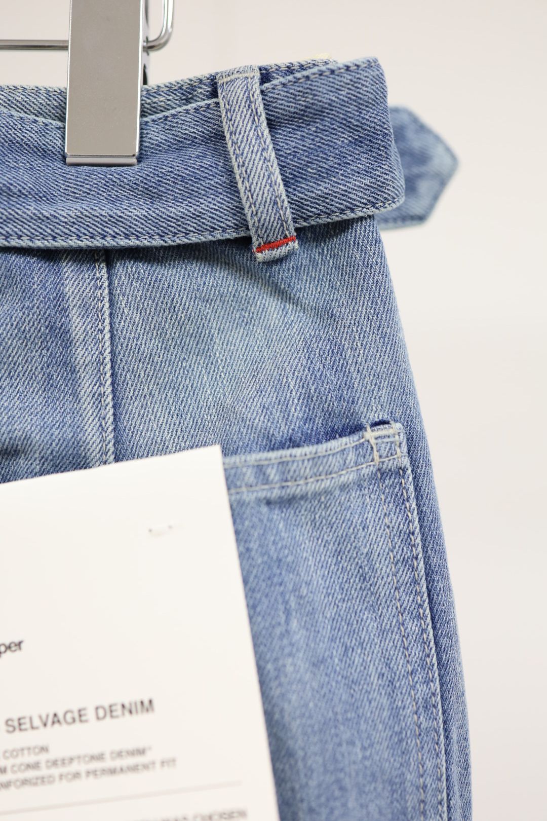 グラフペーパー Selvage Denim Belted Pants(GU261-40064LB)INDIGO_LIGHT FADE★1月24日(土)発売！