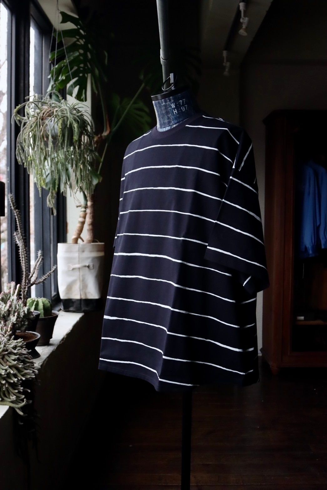 S.F.C 24SS エスエフシー WIDE SIDE STRIPE TEE(SFCSS24CS10)D.Navy×White