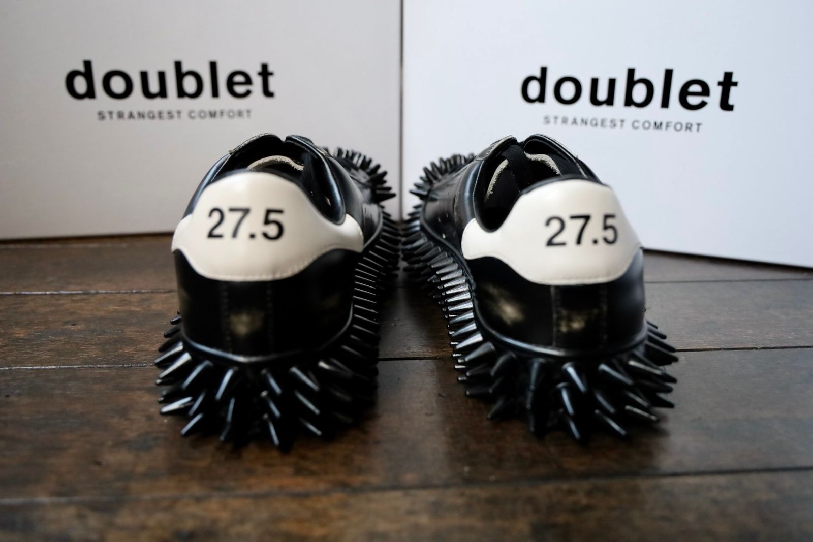 doublet 25AW スニーカーSPIKY LEATHER SNEAKER (25AW76FT63)BLACK☆7月12日(土)発売！