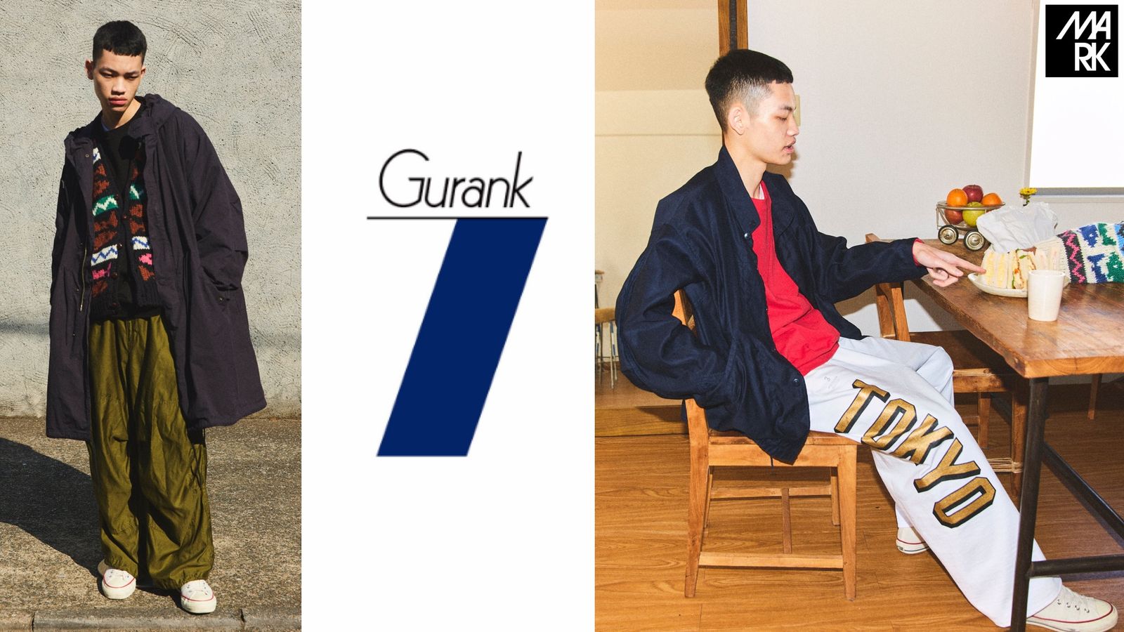 COMME des GARCONS HOMME(ブルーパッチワークシャツ) | mark