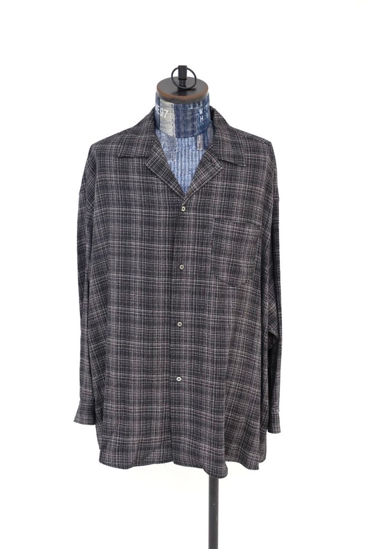 グラフペーパー Extra Fine Wool Lawn L/S Sleeping Shirt(GM263-50331)CHECK☆8月8日(土)発売！