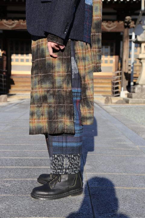 JUNYA WATANABE COMME des GARCONS MAN ウールカシミヤツイード×綿デニム×綿ウィップコード(WF-J022-051) style.2020.10.25.