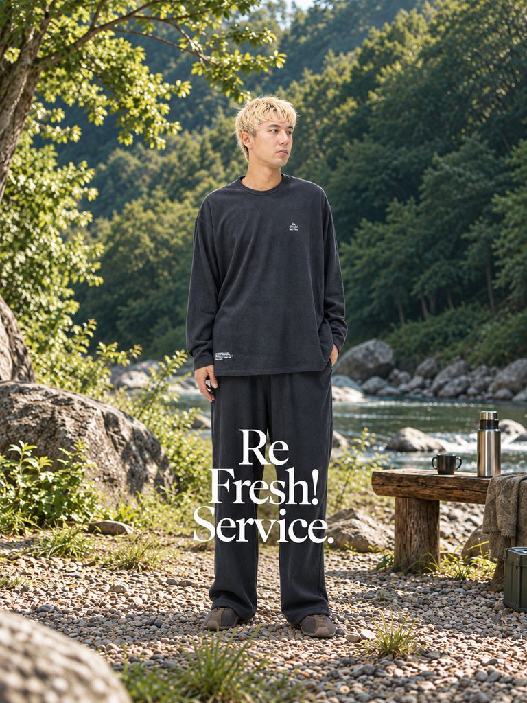 Re!FreshService UTILITY PILE L/S SET-UP (GRAY)☆9月19日(土)新作発売！