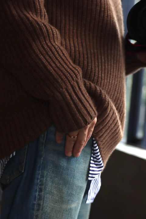 A.PRESSE Fisherman Pullover Sweater style.2021.10.6.