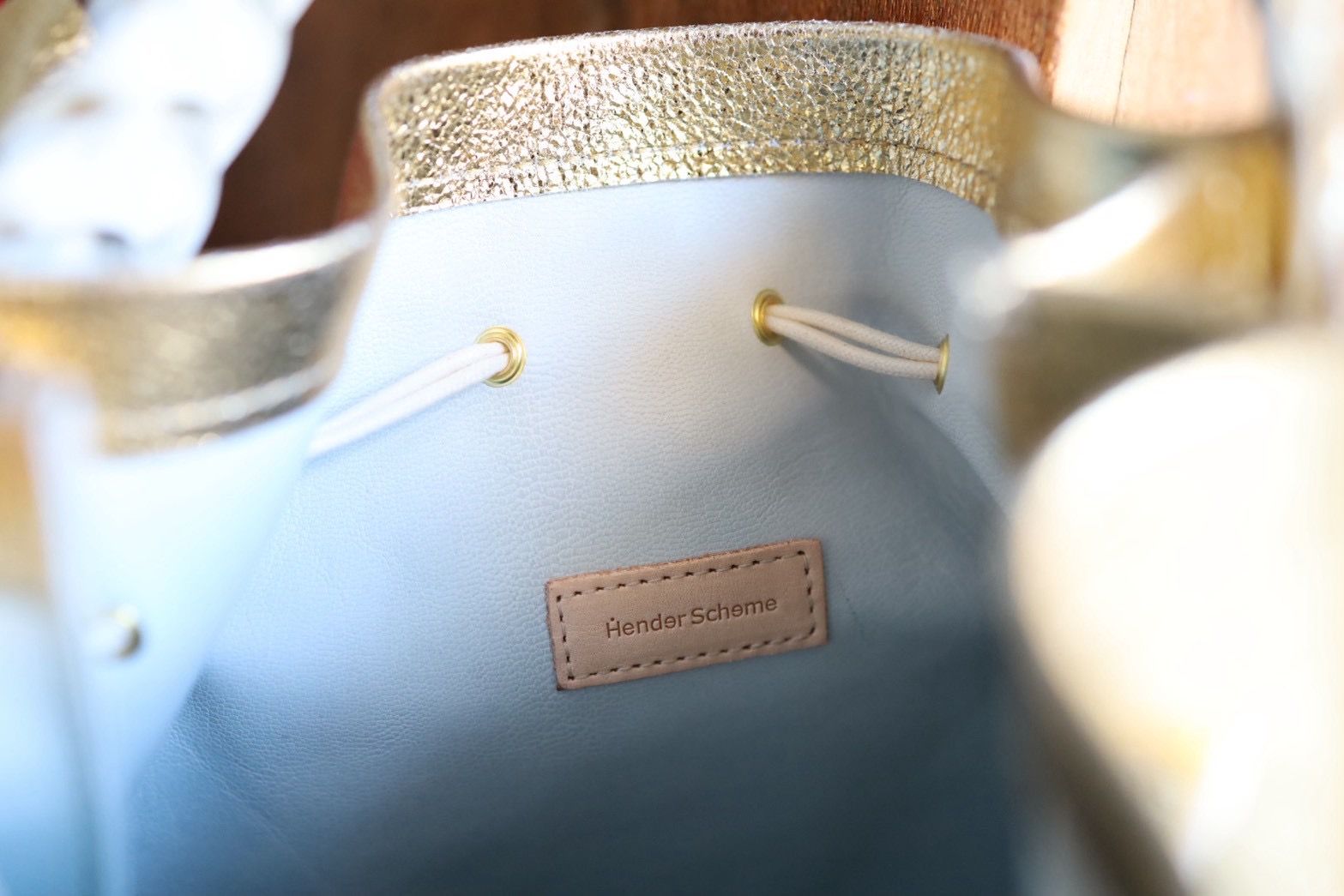 エンダースキーマ バッグ woven sac gloss(yv-b-wsg)gold☆12月6日(土)発売！