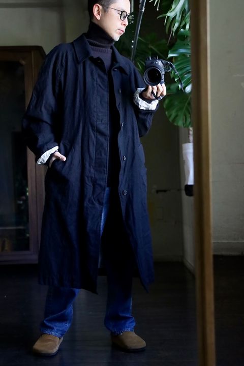 COMME des GARCONS HOMME ウールサージ縮絨コートスタイル2024.10.10.