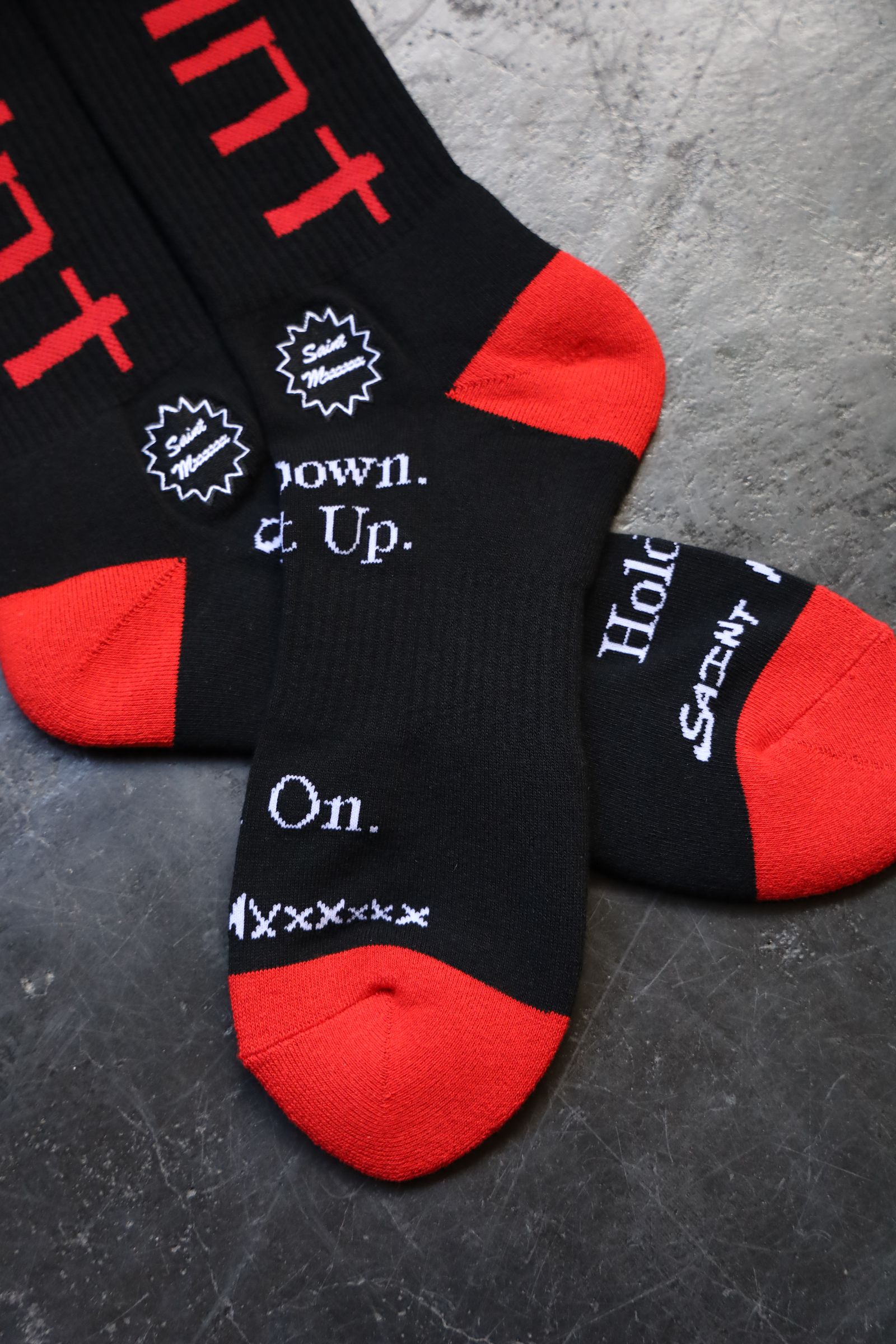 セントマイケル25SS SIT DOWN SOCKS(SM-HR8-0000-105)BLACK